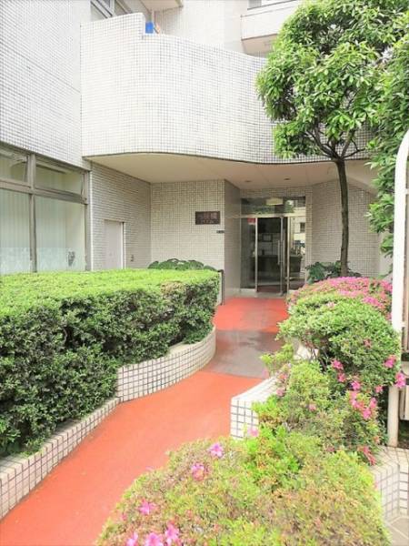 アプローチには植樹があり管理がされていることが伺えます。