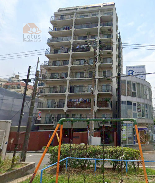 シャルム錦糸町外観３｜東側は大横川親水公園があります。