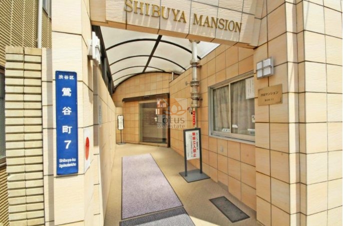 渋谷マンション外観３｜エントランスも改修してきれいになっています。