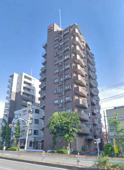ドラゴンマンション赤羽壱番館外観３｜ドラゴンマンション赤羽壱番館は平成１０年築の１１階建てのマンションです。便利な「赤羽」駅まで徒歩１１分です。北本通り沿いに有り南北線「赤羽岩淵」駅、「志茂」駅も徒歩圏内です。