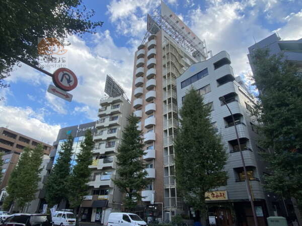 阿佐ヶ谷ダイヤモンドマンション外観２｜阿佐ヶ谷ダイヤモンドマンションは昭和48年築、１３階建てのマンションです。青梅街道沿いにあります。南阿佐ヶ谷駅、新高円寺駅、阿佐ヶ谷駅が徒歩圏内です。
