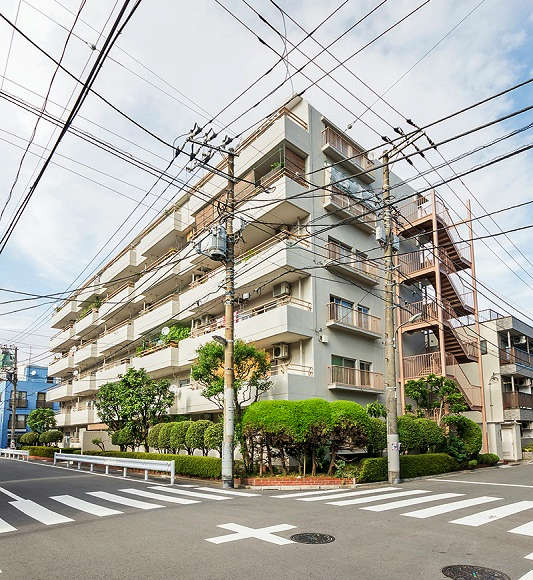 コンド猿江１号棟14｜コンド猿江は１号棟、２号棟からなります。都営新宿線・半蔵門性「住吉」駅より徒歩６分です。