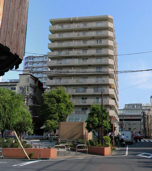 ドルミ錦糸町長谷川ビル外観６｜ドルミ錦糸町長谷川ビルは、1979年（昭和54年）に建てられた12階建てです。