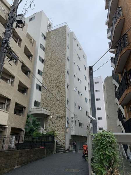 清桜ハイツ外観２｜渋谷清桜ハイツは昭和４５年築、７階建てのマンションです。