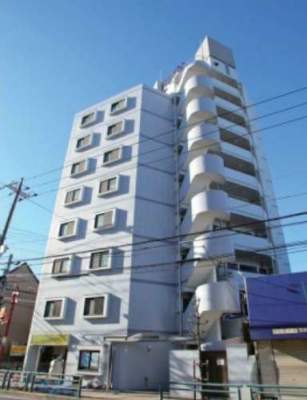 パペーテ千住新橋外観｜パペーテ千住新橋は平成４年築の１０階建てのマンションです。「五反野」駅から徒歩８分です。ゆめろーど千代田商店街に面しています。