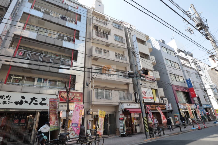 Ｄ１ハイム日暮里外観11｜Ｄ１ハイム日暮里は１０階建てのマンションです。「日暮里」駅から徒歩２分の便利な立地です。