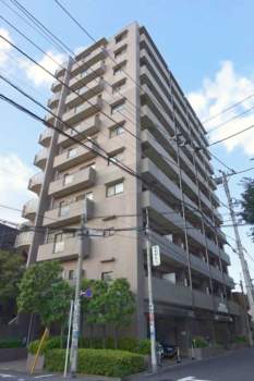 アールヴェール根津弥生坂外観｜アールヴェール根津弥生坂は平成８年築１１階建てのマンションです。根津小学校の近くです。不忍通りから一歩入った立地で、近くには根津駅、根津小学校がある谷根千エリアです。