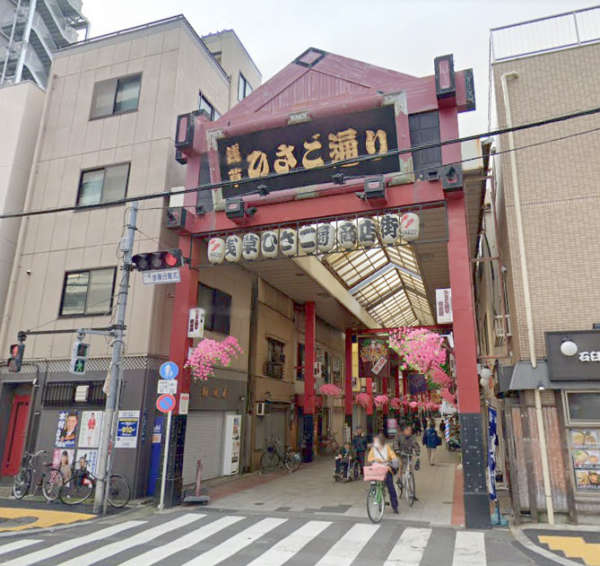 ペガサスマンション浅草-ひさご通り商店街｜ひさご通り商店街です。向かいには千束通り商店街があります。浅草には仲見世商店街など、たくさんの商店街がありにぎわっています。