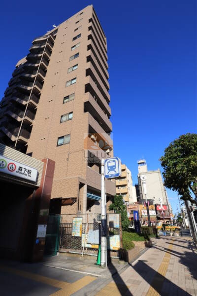 ライオンズステーションプラザ森下外観2｜「森下」駅から徒歩１分という駅チカが魅力です。