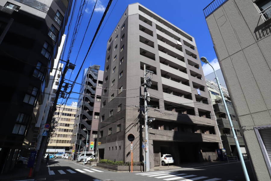 パレステュディオドルチェ日本橋イースト外観1｜パレステュディオドルチェ日本橋イーストは平成１５年築の１５階建てのマンションです。