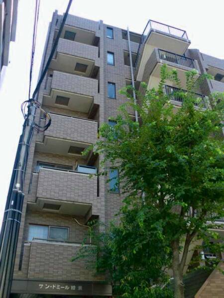 サン・ドミール綾瀬外観｜サンドミール綾瀬は平成９年築の８階建てのマンションです。「綾瀬」駅からは徒歩１２分程です>