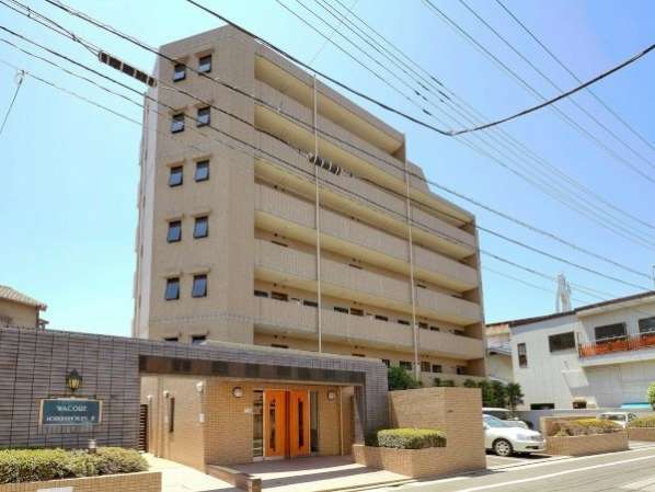 ワコーレ堀切菖蒲園Ⅱ外観｜ワコーレ堀切菖蒲園２は平成８年築の７階建てのマンションです。「四ツ木」駅から徒歩１２分、「堀切菖蒲園」駅から徒歩１５分です。