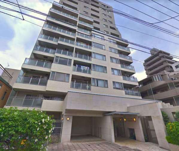 アトラスステイシア森下外観｜アトラスステイシア森下は平成１５年築の１４階建てのマンションです。「森下」駅から徒歩１分。