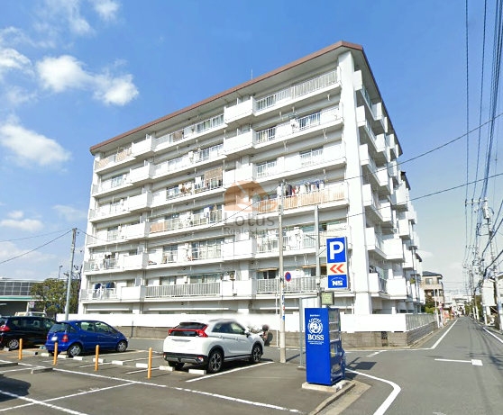 白亜館ダイヤモンドマンション外観４｜白亜館ダイヤモンドマンションは昭和５４年築の７階建てです。水戸街道に面しています。お花茶屋駅から徒歩１０分圏内です。近くにはコンビニ、スーパー、ファミレス等あり便利です。