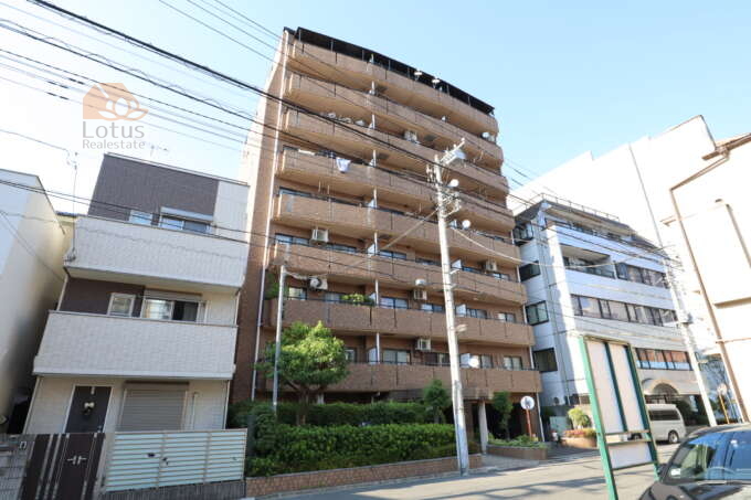 ロイヤルタワー木場公園外観1｜ロイヤルタワー木場公園は、平成9年築、9階建てのマンションです。
