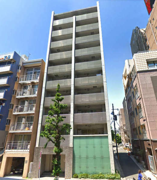 レジデンシャルスター幡ヶ谷外観１｜レジデンシャルスター幡ヶ谷は平成23年築の10階建てです。京王線「笹塚」駅と「幡ヶ谷」駅の中間地点に位置しますので、通勤・通学・お買物等便利です。