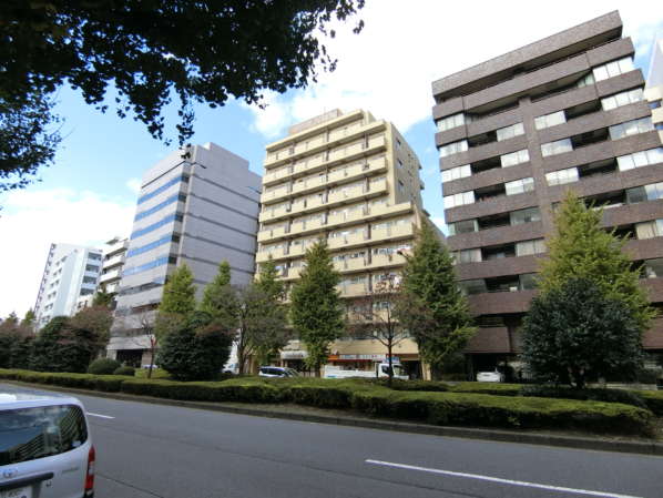 朝日関口マンション外観・共用部5｜南側は日当たり良好です。