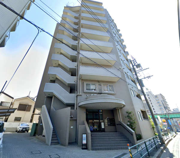 コスモ亀戸水神外観２｜コスモ亀戸水神は平成２年築、１０階建てのマンションです。亀戸水神駅から徒歩５分圏内です。