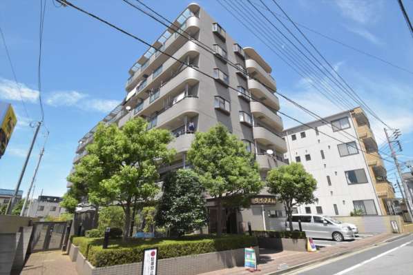 ダイアパレス亀有Ⅲ外観｜ダイアパレス亀有Ⅲは、平成８年築の７階建てのマンションです。