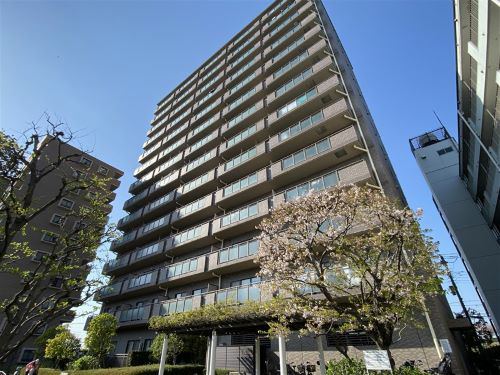 カルム赤羽外観３｜カルム赤羽は、平成7年築、14階建てマンションです。
