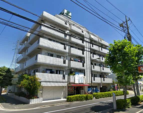 グレースヒル８７８外観1｜グレースヒル８７８は７階建てのマンションです。周辺には東綾瀬公園、宮元公園、八か村落しファミリー公園など公園が点在する静かな住環境です。近くにスーパー「マルエツ東和店」があって便利です。