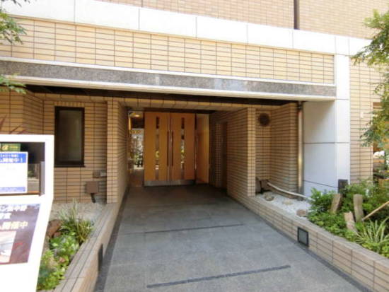 ナイスアーバン新中野外観共用部3｜エントランス周りは落ち着いていて、植栽なども整然としています。