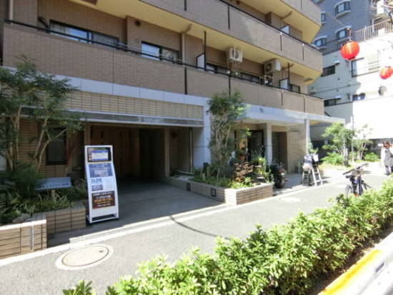 ナイスアーバン新中野外観共用部2｜現地はアーケードが設置されていませんが、その分、明るい感じで、整備された街路になっています。