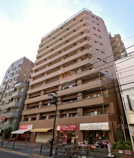 パロス千駄木外観２｜パロス千駄木は、平成9年築、13階建のマンションです。