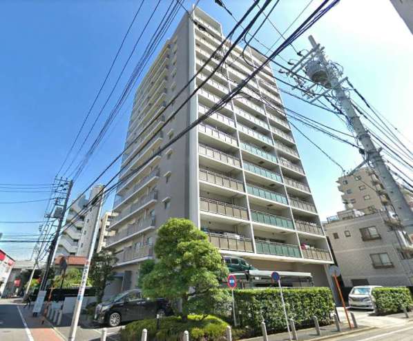 アールヴェール綾瀬外観3｜アールヴェール綾瀬は平成１２年築の１４階建てのマンションです。綾瀬駅から徒歩２分の好立地です。