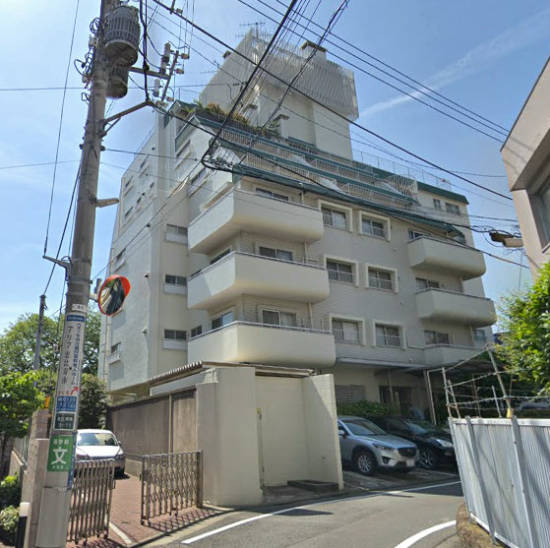 日商岩井恵比寿マンション外観４｜日商岩井恵比寿マンションは7階建てのマンションです。周辺は閑静な住宅街です。