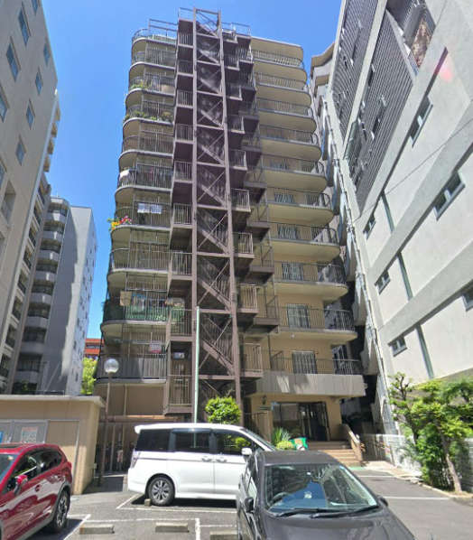 葛西サンハイツ外観１｜葛西サンハイツは11階建てのマンションです。葛西駅から徒歩3分です。周辺にはスーパーや飲食店が複数あり便利です。