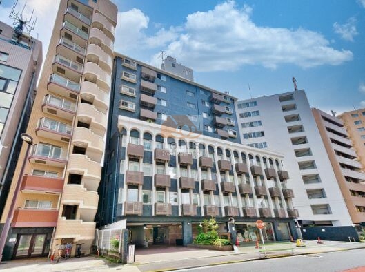 有栖川ナショナルコート外観６｜有栖川ナショナルコートは昭和49年築、地上１０階建てのマンションです。