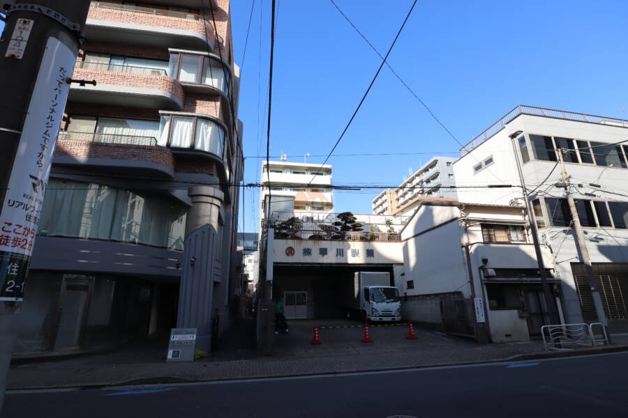 ソルフィエスタ住吉外観1｜ソルフィエスタ住吉は平成19年築の8階建てのマンションです。四ツ目通りから一歩入った住宅地です。最寄り駅は住吉駅ですが、錦糸町も徒歩圏内です。