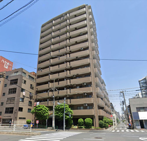 メロディーハイム大島外観１｜1996年（平成8年）に建てられた14階建てのマンションです。