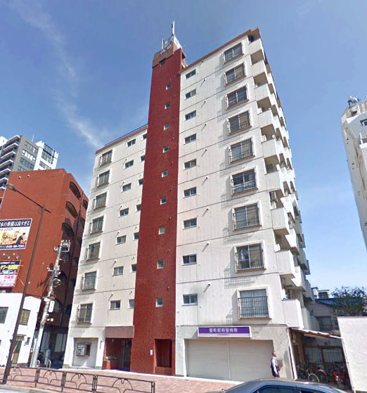 パラスト池袋外観１｜パラスト池袋は１０階建てのマンションです。山手通り沿いです。要町駅至近、池袋駅までも徒歩圏内です。