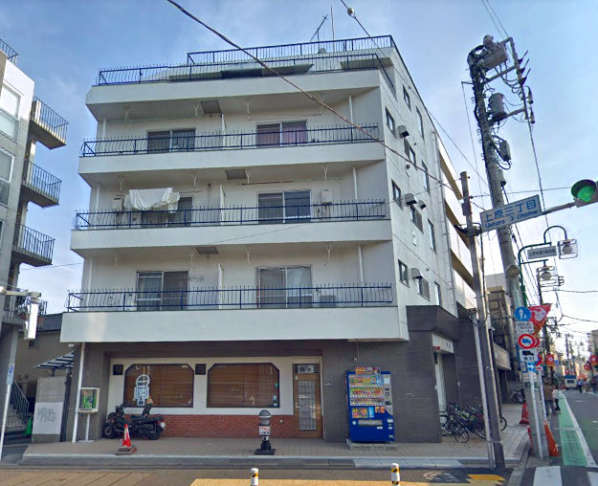 東洋代々木上原コーポ外観１｜東洋代々木上原コーポは5階建てのマンションです。井の頭通りにあります。代々木上原駅が近くて便利です。