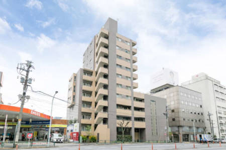 サンクタス松濤ロワール外観１｜サンクタス松濤ロワールは平成１０年築１１階建てのマンションです。山手通り沿いです。
