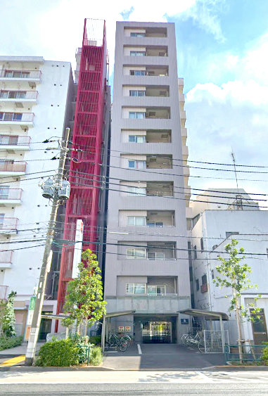 アドバンスコート田端外観１｜アドバンスコート田端は平成１５年築、１３階建てのマンションです。明治通り沿いです。