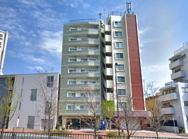 中銀落合マンシオン外観１｜中銀落合マンシオンは９階建てのマンションです。山手通り沿いです。