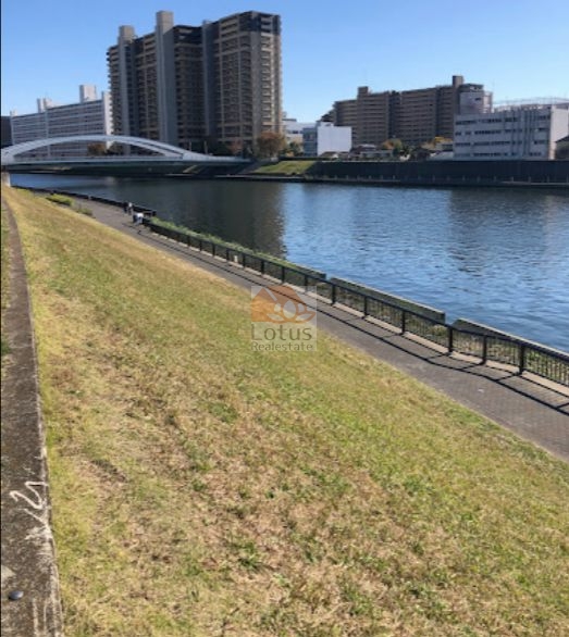 足立区立新田さくら公園｜徒歩4分に「足立区立新田さくら公園」があります。隅田川が目の前にある公園です。
