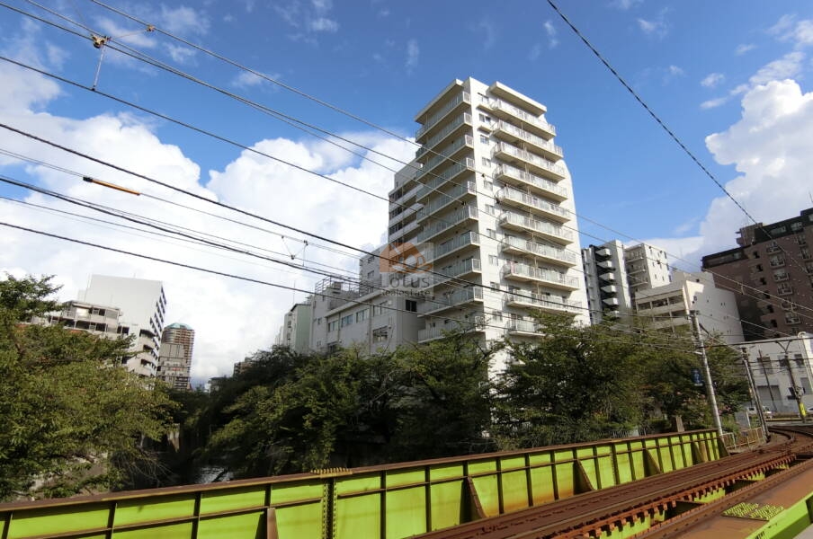 ニューライフ西早稲田外観3｜神田川にも隣接していて、春には桜がきれいです。