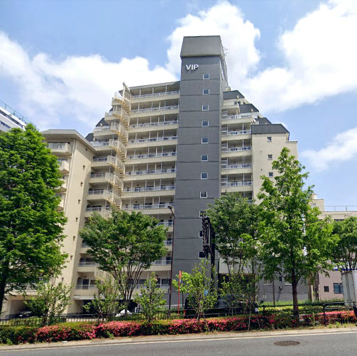 マンションヴィップ中野坂上外観１｜マンションヴィップ中野坂上は地上１２階建てのマンションです。中野坂上駅から徒歩３分、山手通りにあります。