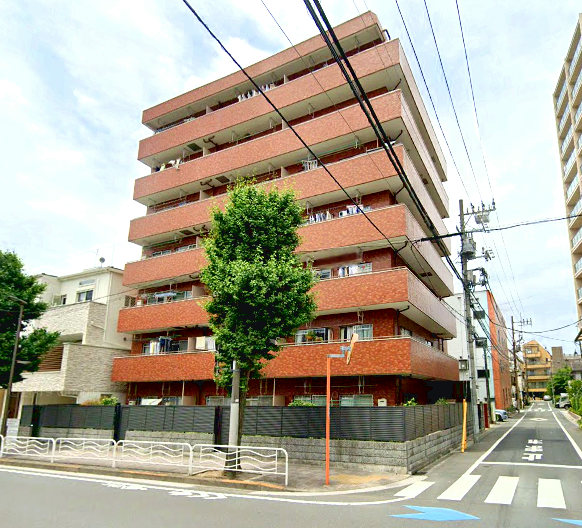ニックハイム東陽町第２外観２｜ニックハイム東陽町第２は昭和５５年築、地上７階建てのマンションです。木場公園、横十間川親水公園が徒歩５分圏内にあります。