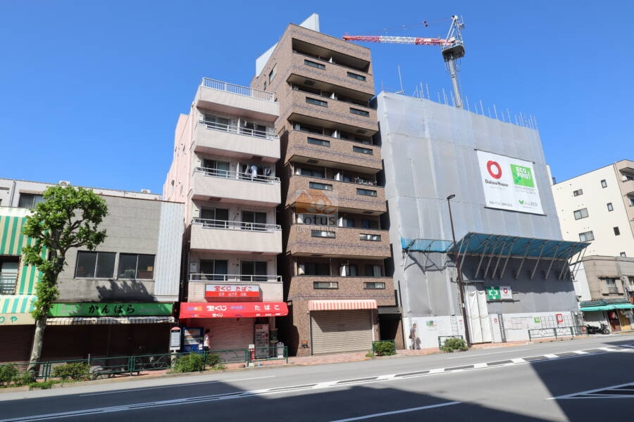 ストーク扇橋外観1｜ストーク扇橋は平成６年築、７階建てのマンションです。清洲橋通りに面しています。