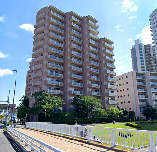 シテヌーブ北千住３０Ｃ棟外観２｜C棟は隅田川に面しています。