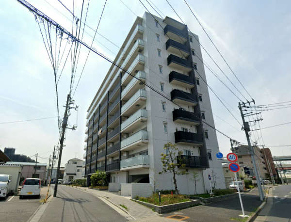 アーデル扇大橋外観３｜アーデル扇大橋は平成２７年築、９階建てのマンションです。