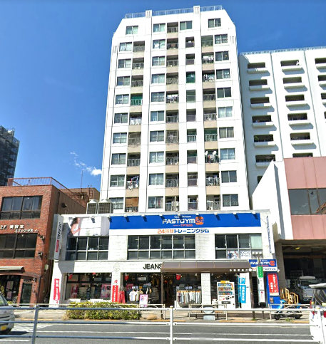 タカシマ両国マンション外観３｜京葉道路の前のマンションです。両国駅に近く利便性良好です。
