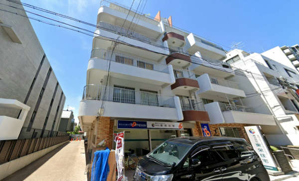 西荻南パレス外観１｜西荻南パレスは7階建てのマンションです。西荻窪駅から徒歩2分の便利な立地です。