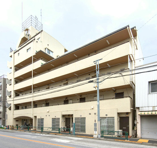 上野の森リリエンハイム外観３｜上野の森リリエンハイムは昭和５９年築、７階建てのマンションです。
