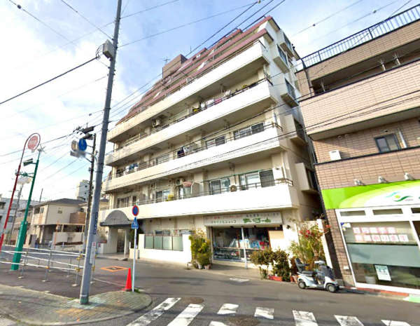 グリーンパーク四ツ木外観３｜グリーンパーク四ツ木は昭和６１年築、７階建てのマンションです。
